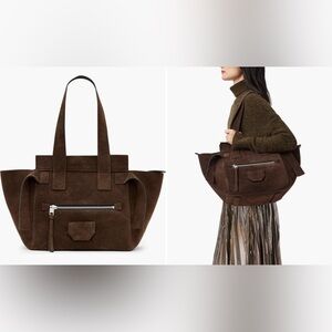 AllSaints Perez Suede Tote